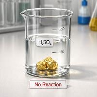 واکنش طلا با اسید سولفوریک