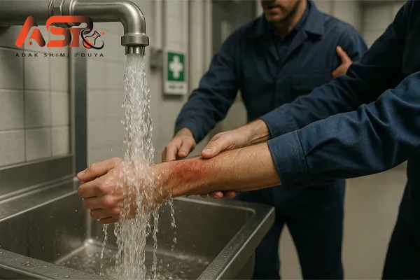 اگر اسید سولفوریک روی پوست بریزد چه باید کرد