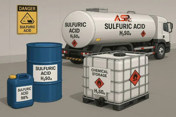 بسته بندی اسید سولفوریک