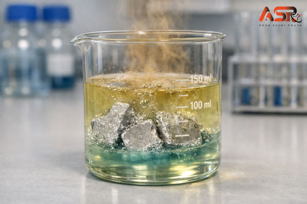 حل شدن نقره در اسید نیتریک