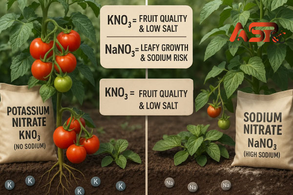 تفاوت نیترات پتاسیم و نیترات سدیم