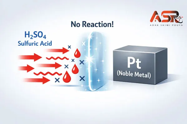 چرا پلاتین در اسید سولفوریک حل نمی شود