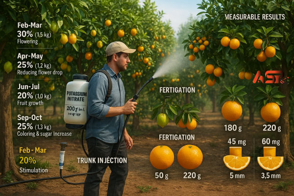 کاربرد نیترات پتاسیم در مرکبات