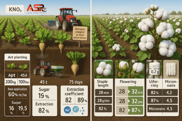 کاربرد نیترات پتاسیم در گیاهان صنعتی