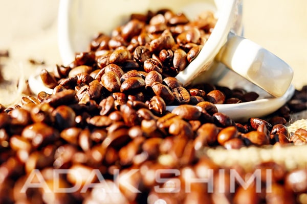 تصویری از دانه های قهوه
